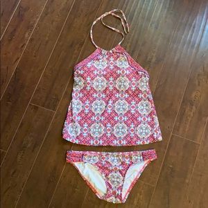 Laundry Patterned Swim Set